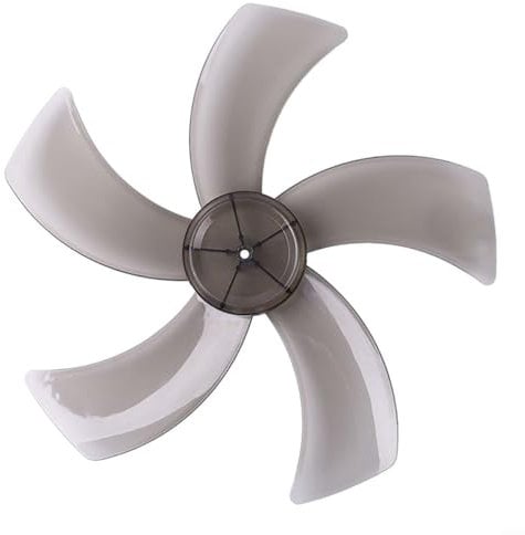 Sileduove 12 Inch Plastic Fan Blade, Plastic Fan Blades, Fan Blade Replacement, Replacement Fan Blades, Household Plastic Fan Blade Five Blades with Nut Cover for Socket (Black)