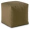 Amago home Sitzhocker Outdoorf Sitzwürfel 45x45x45cm Fußhocker Bodenkissen Garten Terrasse Bamba Farbe beige - Taupe