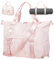 ERTUNA Turnbeutel für Damen mit Yogamattenhaltern, große Reisetasche für Reisen mit Schuhfach, Wochenendtasche für Reisen mit Schlüsselring-Clip, Pink, 21.3*15.4*8 inches / 18x12.5x8 inches,