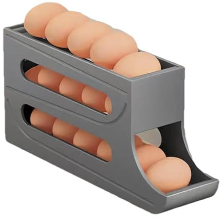 3 Niveaux Distributeur Oeuf Frigo Distributeur D'œufs Pour Réfrigérateur Peut Contenir 16 Œufs Porte-œufs Rangement Pour Récipient À Oeufs À Roulement Automatique Pour Réfrigérateur