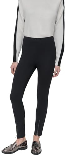 DKNY Damen Pants Pull On Ponte Pant W/Zipper Detail