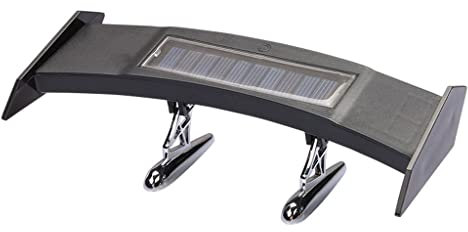 Wjsdsg Solar Kleine Auto LED Spoiler Hinten Flügel Rücklicht Warnung Lampe Schwanz Bremse Licht