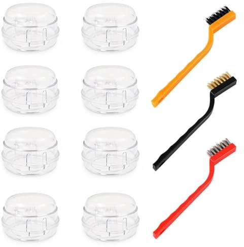 8 Stück Kindersicherung Herd Drehknöpfe, Backofensicherung Baby, Herdsicherung Kindersicherung, Herdschutz Baby Sicherung, Montage ohne Knopf Demontage für max Ø 4,2 cm und 4 cm Hohe Herdknöpfe Schutz