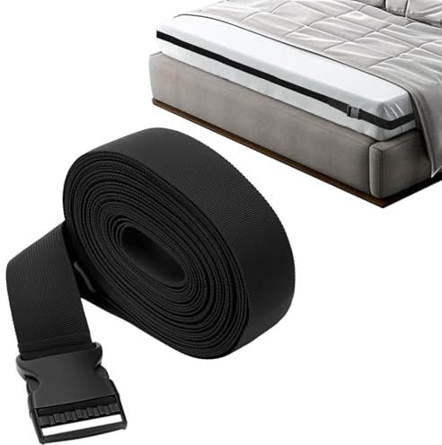 QWORK® Supporto per Materasso, Ponte d'Amore 12m x 5cm per materassi, unisce Due materassi, Materasso Bridge connettore Cinghia Regolabile