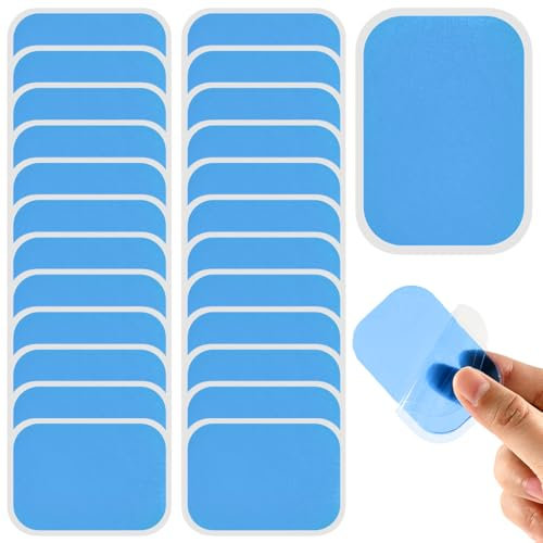 QOMJUFA Gel Pads Kompatibel Mit Beurer EM 59 25 Stück EMS Gel Pad Anwendbar auf Beurer EM 59 Gel Pads Ersatzsets Heat Geräten Selbsthaftenden Gel-Pads Elektrische Muskelstimulation