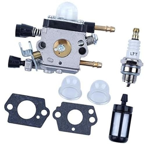 MEXWLOP Vergaserdichtung, Kraftstofffilter, Zündkerzensatz, for STIHL, BG45 BG46 BG55 BG65 BG85 SH55 SH85 Gebläse Nr. 42291200606, for Zama, C1Q-S68G Rasenmäher-Zündkerze