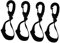 BESPORTBLE Baby Stroller Hooks Rotating Buggy Hooks Strong Adhesive for Wheelchair Elders Disabled