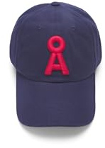 ARMEDANGELS Unisex Kappe aus Bio-Baumwolle YENAAS LOGAA Tinted Navy-scarlet Red
