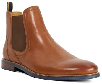 Dune London Mens MCKINLEY Wide Fit Slip-On Chelsea Boots Size UK 7