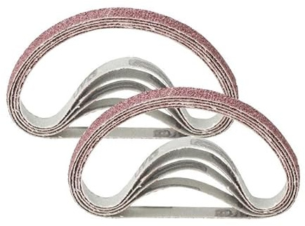 WBTAJZHY Lot de 5 Bandes abrasives 10 x 330 mm, Grains 40/60/80/120, for Ponceuse et Outils Polissage(5pcs Grit 120)