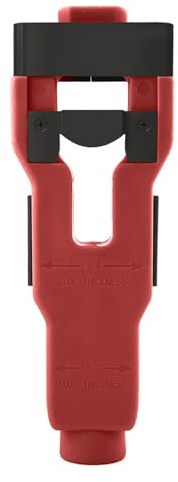 Einbauset for Türschlösser und -riegel for 1-3/4 oder 1-3/8 dicke Türen – Präzisions-Einstichmeißel for schnelle, saubere und professionelle bündige Montage(Red)