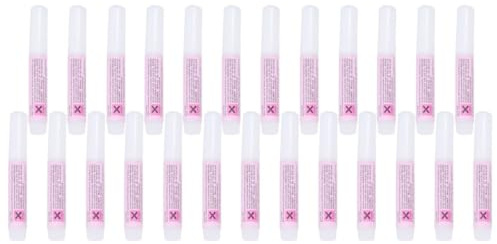 Toyvian Nail Glue 25pcs 2g Long Lasting Adhesive Suitable for Salon Manicure and False Nail Application