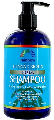 Henné Biotin Herbal Shampoo, 360 ml, Regenbogen-Forschung