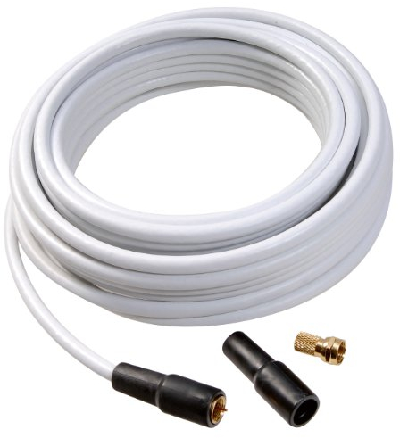 Vivanco SAT Anschlusskabel Set 40m inkl. 1 F-Stecker, 110dB, weiß
