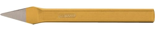 KS Tools 162.0284 Kreuzmeißel, flach oval, 7x175mm