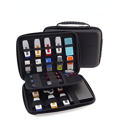 FunYoung USB-Speicherstick Organizer Aufbewahrungs Tasche Case Organizer für USB Sticks SD Speicherkarte Hülle Zubehöre Sammlung