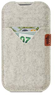 Pack & Smooch Hülle für iPhone 11 Pro/XS | Tasche Shetland | 100% Merino Wollfilz | Handmade in Germany – Weiß