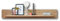 Stella Trading Nature Two Wandboard teil-massiv aus Wildeiche-Bianco - hochwertiges & vielseitig einsetzbares Wandregal - 160 x 25 x 25 cm (B/H/T)