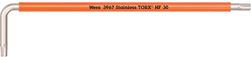 Wera 05022687001 3967 SXL HF TORX® Winkelschlüssel Multicolour mit Haltefunktion, lang, Edelstahl, TX 30 x 195 mm
