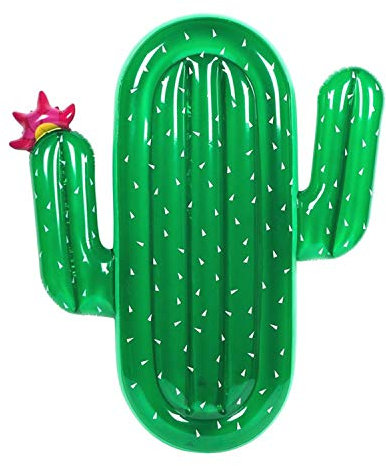 XCXDX Fila Flotante De Cactus Verde, Juguete Inflable para Piscina, Tumbona De Agua, Cama Flotante para Adultos, 180 × 140 × 20 Cm