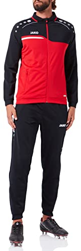 JAKO Herren Trainingsanzug Polyester Competition 2.0, rot/schwarz, L, M9118
