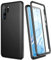SURITCH Cover HUAWEI P30 Pro Silicone 360 Gradi Antiurto Tpu Ultra Sottile Protezione per Schermo Integrata con Custodia HUAWEI P30 Pro Nero