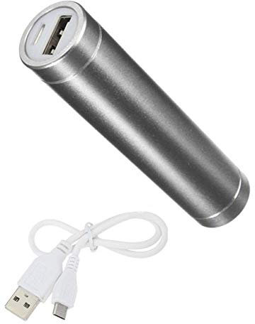 Shot Case External Battery Charger for iPhone 11 Pro Max Universal Power Bank 2600 mAh with USB Cable/Mirco USB Backup Phone (Silver)