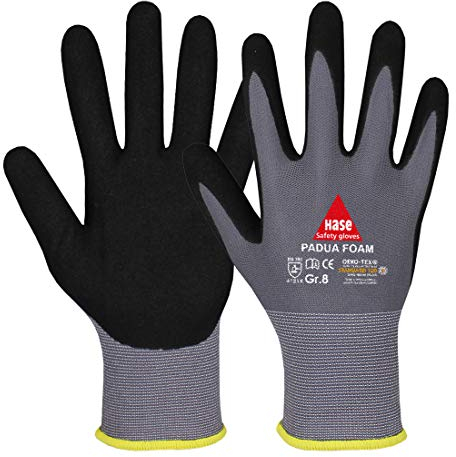 Hase Sicherheitshandschuhe Padua Foam Größe 9, Nitrilschaum