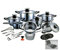 amc set batteria pentole tegami induzion 23 pz omaggio set coltelli antibatterici