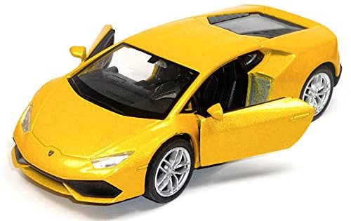 Welly Modellauto kompatibel mit Lamborghini Huracán LP 610-4 gelb ca. 11,5cm
