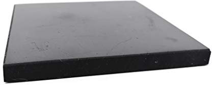 PURAJA Schungit Platte | Original aus Karelien | In Handarbeit poliert mit abgerundeten Kanten | Mit Zertifikat aus der Zazhoginskij Mine