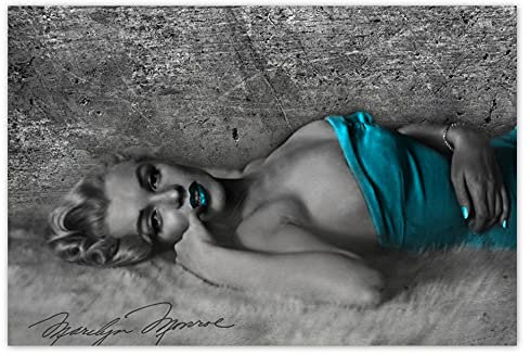 Wandsticker No.H3344 Marilyn Monroe mit ihrem Mund 120 x 80 cm
