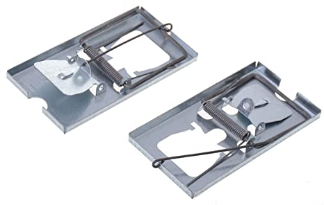 Aqbau® 2 x Mausefalle Mäusefalle aus Metall Mause Falle
