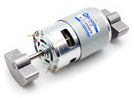 Toplionace 775 Motor en Miniatura de Doble Vibración de Alta Frecuencia, DC 12V/24V 35W Motor de Vibración 8000rpm DIY Motor Masajeador de Par Grande (12V)