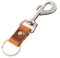 ELBERCRAFT® Schlüsselanhänger Leder mit Karabiner pur ohne Logo das kleine Geschenk zum Geburtstag Handmade in Germany Schlüsselband