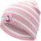 GRUSS & CO Zaubermütze Motiv Einhorn | Mütze in Form gepresst, Rosa, gestreift, 3-7 Jahre | Mütze für Mädchen, Geschenk | 51111