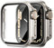Neitra [2Stück] Apple Watch Schutzhülle Serie 6/5/4/SE 2023 40mm Zubehör, Hart PC Gehäuse Eingebaute Displayschutzfolie aus gehärtetem Glas Stoßfänger Front Abdeckung