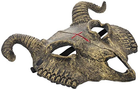 TOYANDONA Ram Goat Unisex Mask Halloween 3D Goat Mask Skull Deer Skull Halloween Costume Cosplay Party Supply Skeleton Sheep Animal