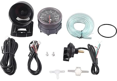 Ladedruckanzeige, Turbo-Ladedruckanzeige, Zeiger, 2,5 Zoll, 60 Mm, 3,0 Bar, LED-Automodifikation (DC12 V), Auto, LKW und Motorrad,?ldruckmesser