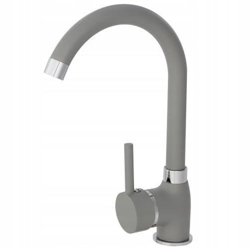 Granitan® Beta waschtischarmatur, Spültischbatterie mit 360° schwenkbarem Auslauf armatur küche, zwei Arten von Wasserstrahl - verstellbar, Keramikkopf, Armaturenset für Küche, wasserhahn küche