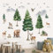 wondever Wandtattoo Waldtiere Baum Groß Wandaufkleber Hirsch Bär Wolf Wandsticker Wanddeko für Kinderzimmer Babyzimmer Schlafzimmer