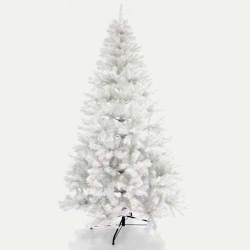Albero di Natale Bianco, Albero di Natale innevato, Luci di Natale opzionali, decorazione albero Natale a tuo piacimento, barzellette albero
