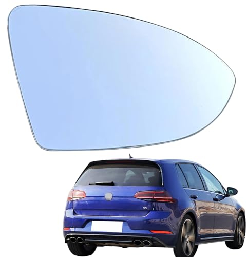 Ruolin Spiegelglas Rechts mit Trägerplatte, Außenspiegel Glas Ersatz Spiegelglas Beheizbar Rechts Kompatibel mit Golf 7