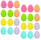 Colcolo Œufs de pâques vides, couleurs assorties, pour surprise, coquille d'œuf remplissable, pour fête de pâques, prix en classe, 24 pièces