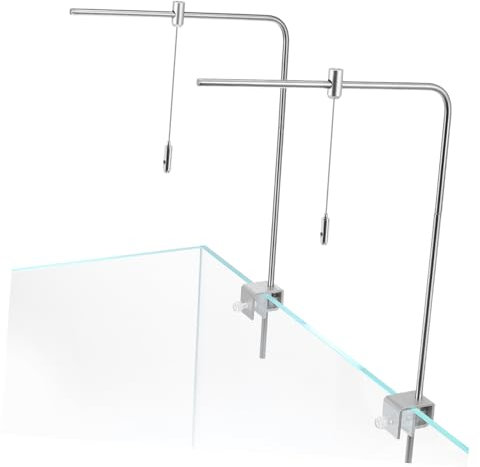 BESPORTBLE 1 Satz Aufhänger für Fischbecken Aqua Beleuchtung Reptilien Pflanzen Anlage leichte Aufhängevorrichtung langlebiges, leichtes Rack LED Container Aluminiumrahmen Regal Fisch Lampe