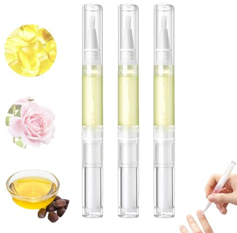 Radiant Nail Growth Oil, Cosmetics Nail Growth Oil, Radiant Nail Growth Oil Pen, Nail Strengthener, Cuticle Oil for Nails, for Moisturize Strengthen Brighten Nails Care (Lemon 3PC)