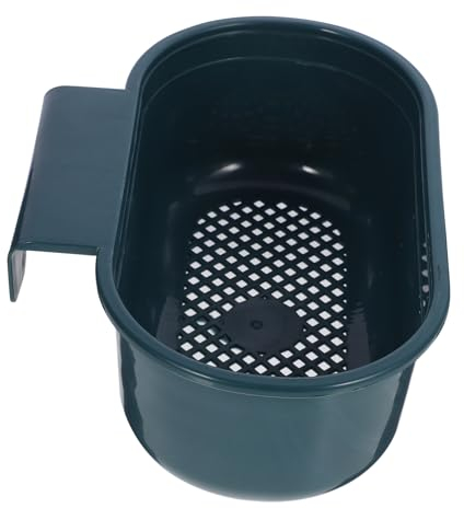 Hohopeti Hanging Kitchen Sink Strainer Basket - Multifunctional Drain Basket Over The Sink Colander Strainer for Fruits and Vegetables Space-Saving Trash can Solution