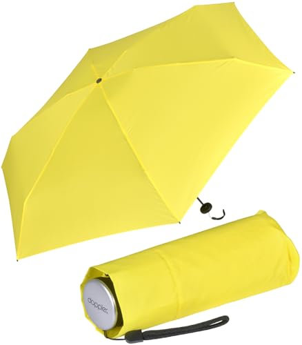 Doppler Super Mini Fiber Compact Taschenschirm extem leicht und klein - yellow
