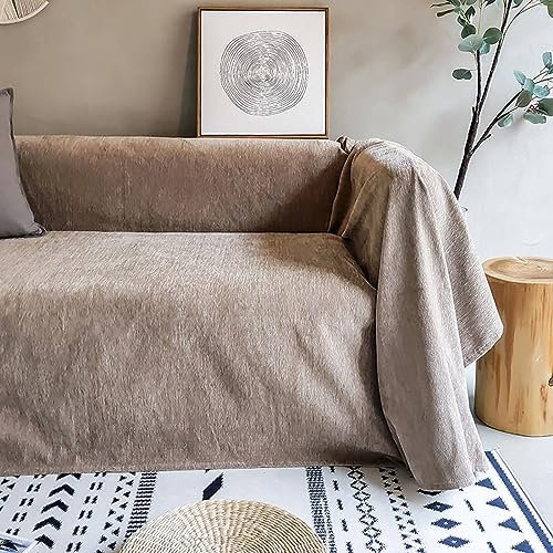 Bishilin Sofa Überzug 1 Sitzer 130x180CM, Sofabezug Ecksofa Nordisch Kaffee Couchbezug Eckcouch Katzenschutz Universal