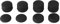 MEIBAOGE Lot de 8 capuchons antidérapants en silicone souple pour manette de PS4/PS5 Noir